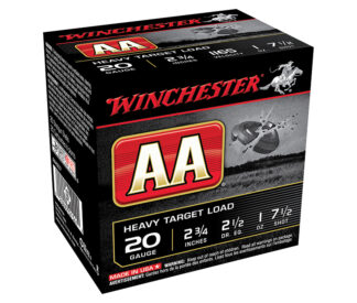 Winchester AA Heavy Target Load 20 Gauge 2.75 in 1 oz #7.5 Shot 25 Rounds