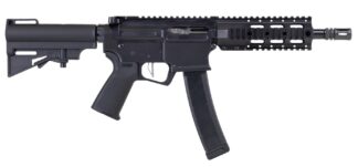 DPMS KITTY KAT 8 9MM 8IN BARREL 35RD BLACK CZ TYPE MAG A4 SLICK SIDE QUAD RAIL HAR-15 ADJ BRACE DP51655221916