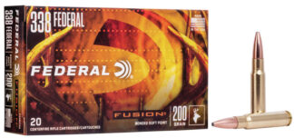 Federal Fusion 338 Federal Magnum 200 Grain Fusion Soft Point, 20 Rounds