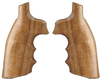 Hogue 10200 Fancy Hardwood Brown Goncalo Alves Hardwood with Finger Grooves for S&W K, L Frame with Square Butt