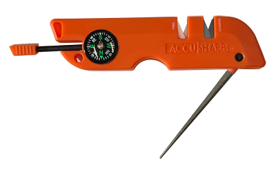 Accusharp Explorer Outdoor Survival Tool Multi-Tool with Knife & Tool Sharpener (Orange)