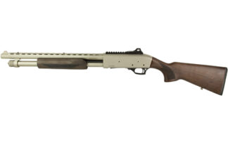 Legacy Sports International Citadel Mariner Pump-Action 12 Gauge 4+1 Nickel/Matte with Walnut Stock
