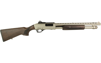 Legacy Sports International Citadel Mariner Pump-Action 12 Gauge 4+1 Nickel/Matte with Walnut Stock