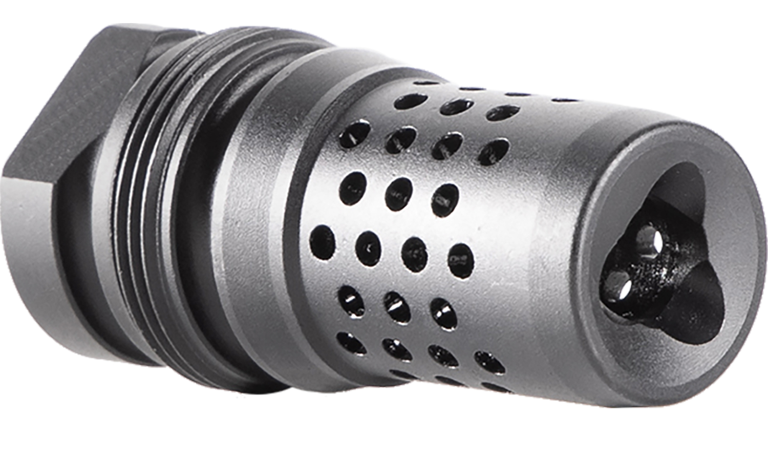 Dead Air Silencers Xeno Muzzle Brake .30 Cal, 5/8"-24 Threads, Black Nitride 4140 Steel