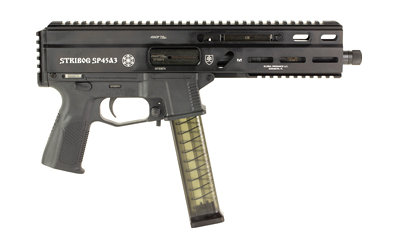 Grand Power Stribog SP45A3 .45 ACP 8 in Barrel, 20+1 Rounds, Black