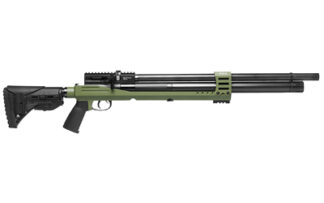 JTS Airacuda PRS Max .25 Cal PCP Air Rifle, 18in Barrel, 10 Rounds, Green/Black Matte