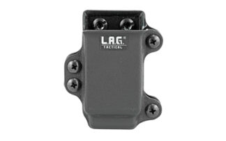 LAG Tactical Single Pistol Magazine Carrier 45/10mm Double Stack, Kydex, Black