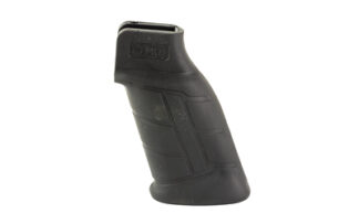 MDT Elite Pistol Grip, Black Polymer with Santoprene Overmold