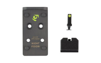 Night Fision MOS Optic Plate and Co-Witness Night Sight Combo for Full Size Glock MOS