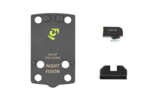 Night Fision 43X MOS Optic Plate and Co-Witness Backup Night Sights