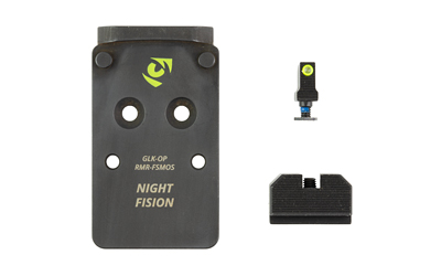 Night Fision MOS Optic Plate with RMR/507C Mounting and Co-Witness Night Sights