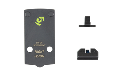 Night Fision Optic Plate + Backup Sight Combo for Springfield Hellcat (Length 6.9 in)