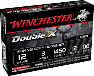 Winchester Double X 12 Gauge 3 in #00 Buckshot 5 Rounds Per Box