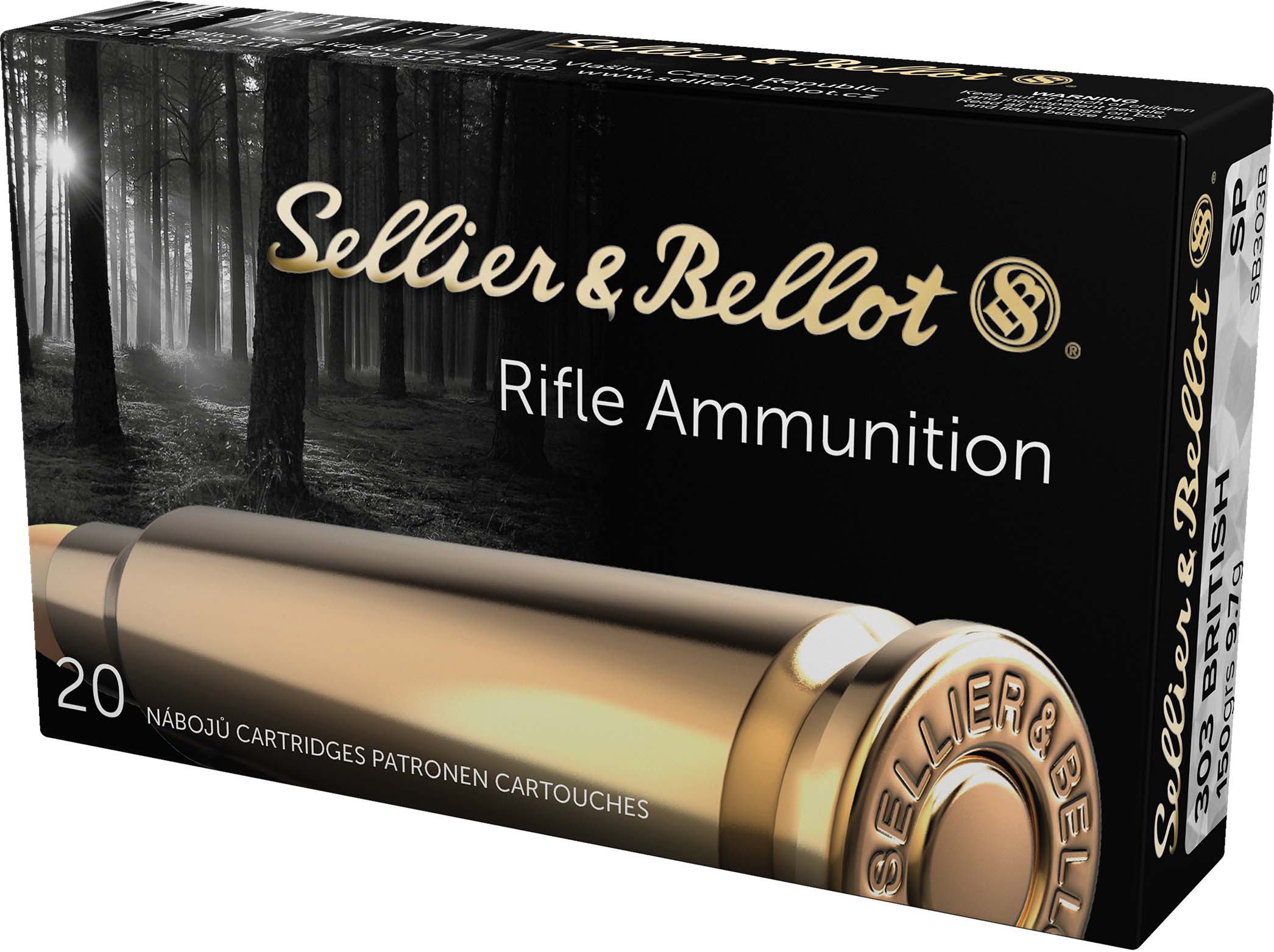 Sellier & Bellot .303 British 150 gr Soft Point Rifle Ammo (20 Rounds)