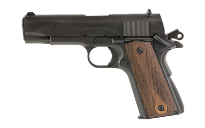 Tisas 1911A1 Tank Commander .45 ACP 4.25 in Semi-Auto Pistol, Black, Walnut Grips