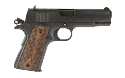 Tisas 1911A1 Tank Commander .45 ACP 4.25 in Semi-Auto Pistol, Black, Walnut Grips