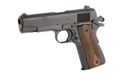 Tisas 1911A1 Tank Commander .45 ACP 4.25 in Semi-Auto Pistol, Black, Walnut Grips