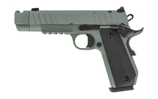 Tisas Arms 1911 Carry Semi-Auto 9mm 4.25 in, Novak Sights, Cerakote Black/Gray Finish