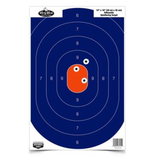 Birchwood Casey Dirty Bird Silhouette Paper Target 12x18 in Blue/Orange (50 ct)