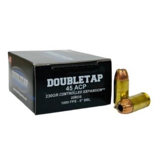 Double Tap .45 ACP 230 Grain JHP 1000 fps 20-Round Box