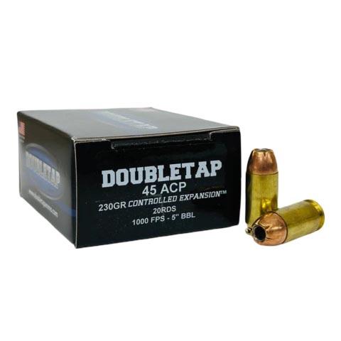 Double Tap .45 ACP 230 Grain JHP 1000 fps 20-Round Box