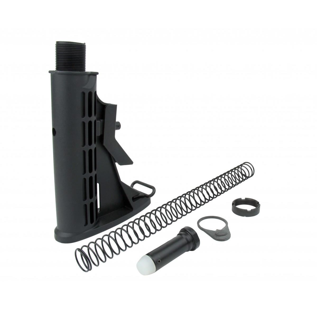 TacFire AR-10 6-Position Stock Kit, Mil-Spec Buffer Tube with M4 Stock