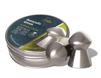 H&N Baracuda Green .25 Caliber Airgun Pellets, 150 Rounds