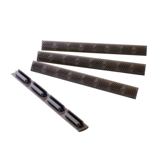 Ergo WedgeLok Rail Covers OD Green, 4-Pack, Low Profile M-LOK Slot Covers