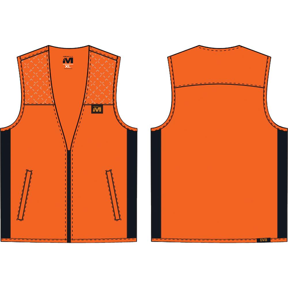 Gsm Muddy DV8 Lightweight Hunting Vest Blaze Orange XL