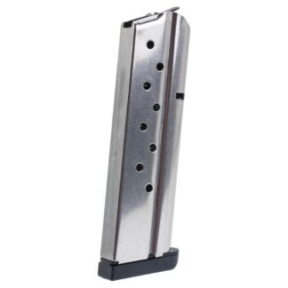 Check-Mate Industries Full Size 1911 .38 Super 9-Round Stainless Steel Magazine
