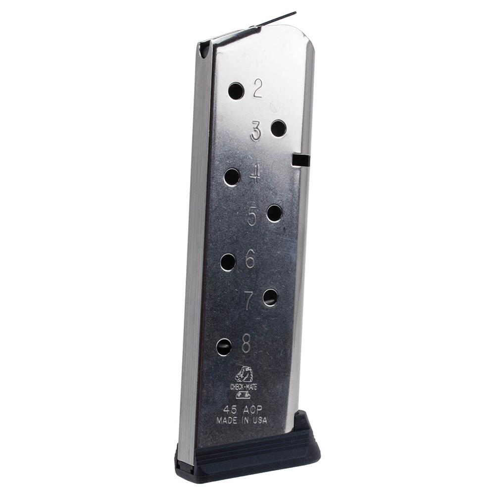 Check-Mate Industries Full Size 1911 Magazine .45 ACP, 8-Round, Stainless Steel