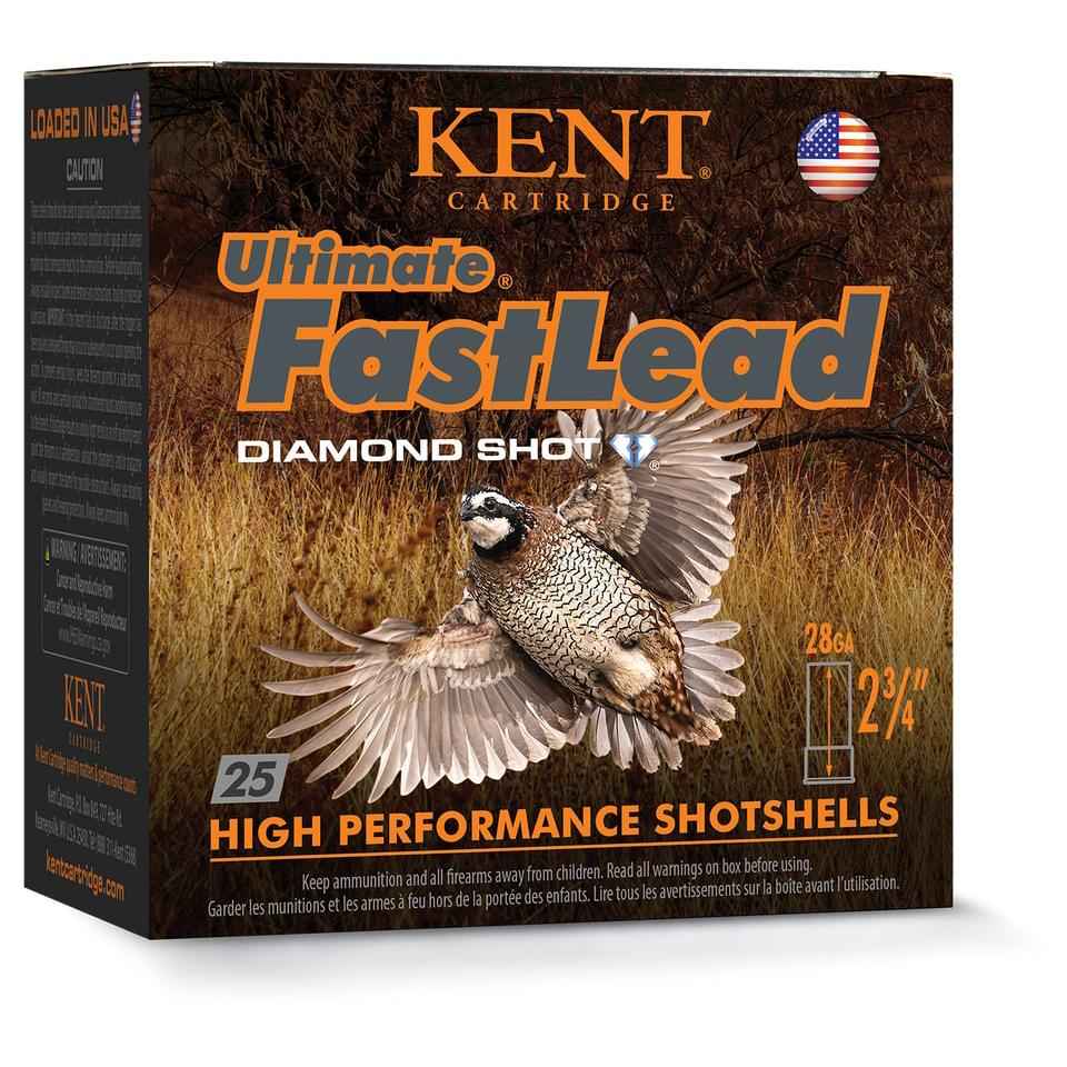 Kent Ultimate FastLead Upland 28 Gauge 2-3/4 in 7/8 oz 1300 fps #7.5, 25 Rounds
