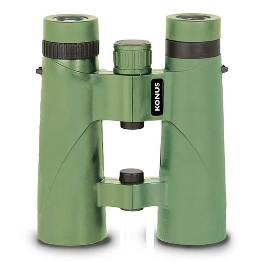 Konus 2013 Orient 12x32 Binoculars, Green Aluminum W/ Rubber Armor