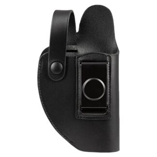 TacMed Solutions Stealth Operator Stealth Operator OWB/IWB Leather Holster, Black, Right-Handed
