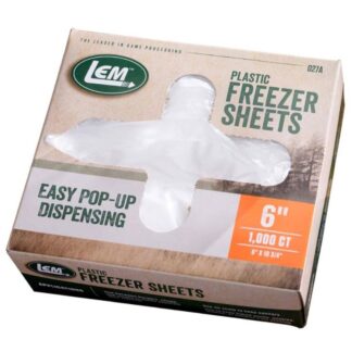 LEM Products 1000 Non-Porous Freezer Sheets 6 x 10-3/4 Clear HDPE Film