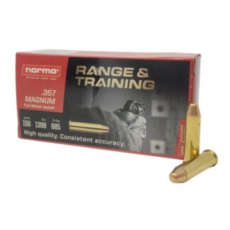 Norma Range & Training .357 Magnum 158 gr Full Metal Jacket 50 Rounds