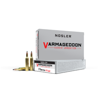 Nosler .17 Remington 20 gr FB Tipped Varmageddon Flat Base Tipped Ammunition
