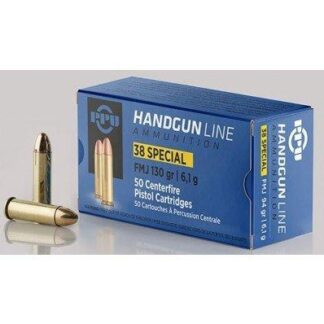 Prvi Partizan PPH38SF .38 Special 130 Grain FMJ 50 Rounds Per Box