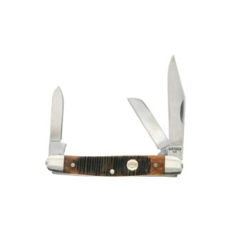 Battenfeld Old Timer Generational USA Middleman 34OTG Pocket Knife, 3 Blades, Nickel Silver Bolsters