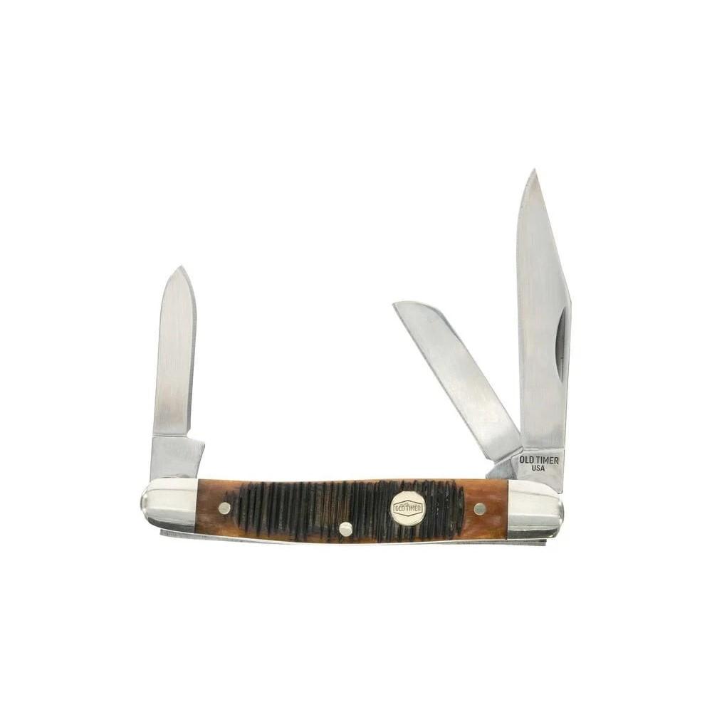 Battenfeld Old Timer Generational USA Middleman 34OTG Pocket Knife, 3 Blades, Nickel Silver Bolsters