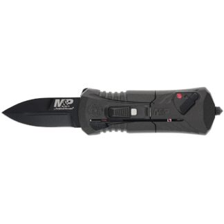 Smith & Wesson M&P Compact OTF Folding Knife 1-9/10" Spear Point Blade Grey