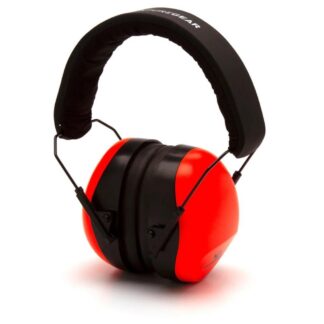 Pyramex VG80 Series Passive Earmuff Low Profile Soft Foam Ear Cups Hi-Vis Orange