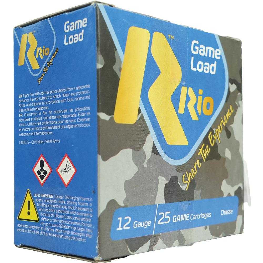 Rio Ammunition Top Game High Velocity 12 Gauge 2-3/4 in #5 Shot 1-1/4 oz 25 Rounds