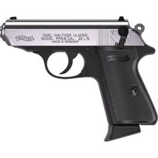 Walther Arms PPK/S .22 LR SA/DA 3.3 in Threaded Barrel 10 Rounds Two-Tone Black Stainless