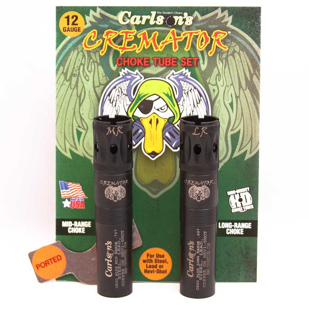 Carlson's Cremator 12 Gauge Mid/Long Range Ported Choke Tubes for Benelli Crio/Crio Plus (2-Pack)
