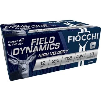 Fiocchi Exacta 12 Gauge 2.75 in Nickel-Plated #4 Buckshot, 10 Rounds