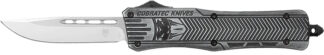 Cobratec Knives CTK-1 Medium OTF Knife, 3 in D2 Steel Blade, Stonewashed