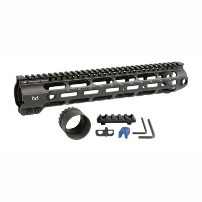 Midwest Industries AR 308 Free Float 12.625 in M-LOK Combat Rail Handguard (Black)