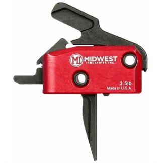 Midwest Industries AR-15 Enhanced Flat Trigger 3.5 lb Single-Stage Drop-In Black