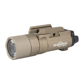 Surefire X300 Turbo Weapon Light X300T-B-TN, 650 Lumens, Tan, Thumb Screw Mount